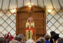 Internationally renowned storyteller Cat Weatherill at the Great Malvern Festival of Stories for Children last year