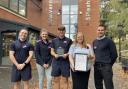 Malvern Splash staff with their award