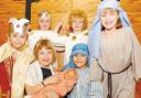 Pupils from the Wyche Primary School in their nativity play
