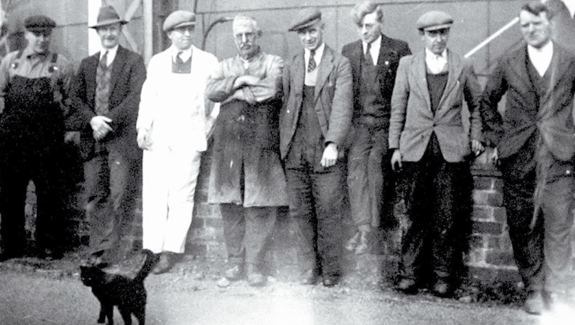 Geoff Lewis, of Colwall, contributed this picture in 2004 showing staff from the surveyors’ department at Malvern Urban Council, at the depot, Pickersleigh Road.Geoff’s father, Alec Lewis, is third from the left, wearing white overalls