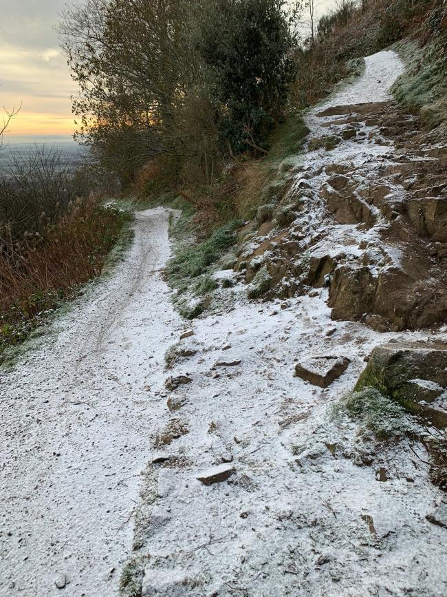 COLD: Freezing conditions on the Malvern Hills