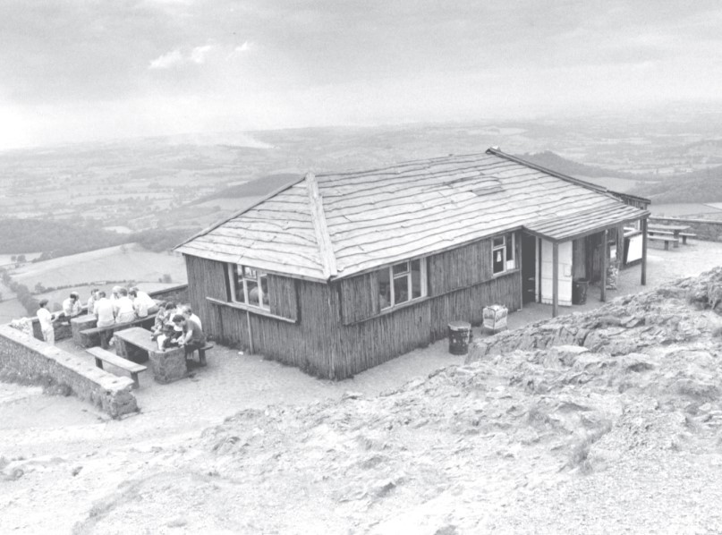 It’s easy to forget that there once stood a cafe at the top of the Worcestershire Beacon. It burnt down in 1989