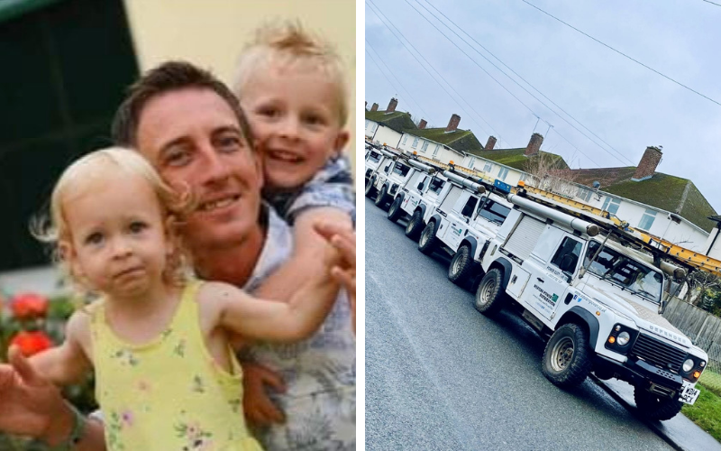 Funeral procession for "best daddy ever" led by Western Power Distribution vans - Vimarsana News