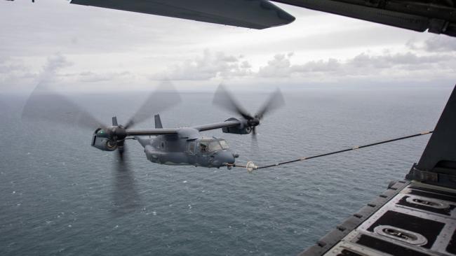 A CV-22 Osprey similar to the one heard flying over Worcester. (Picture: PA)
