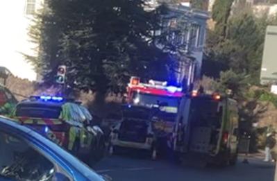 SCENE: The scene of the crash in Malvern
