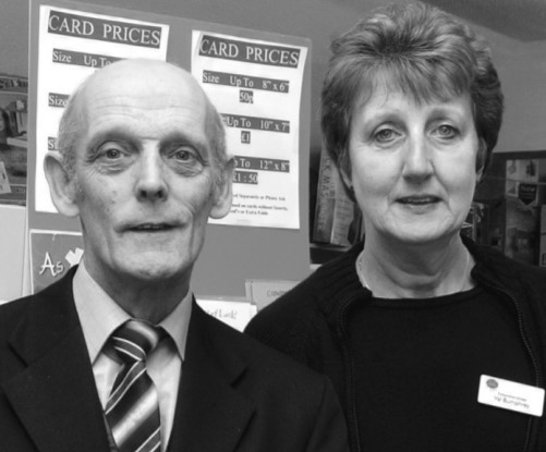 Customers at Malvern Link Post Office said goodbye to Martin and Valerie Bumphrey, who ran the business for 30 years before retiring in January 2005