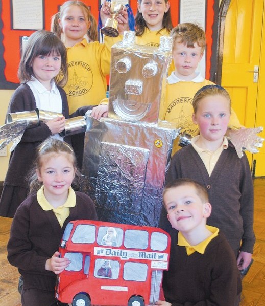 Madresfield CE Primary School pupils came together for an end-of-term Eisteddfod in April 2003