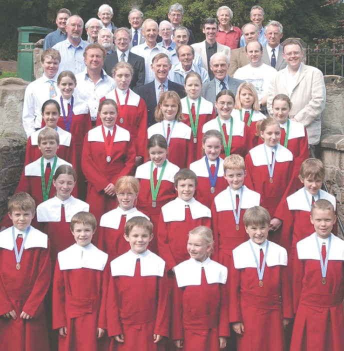 Choristers old and new gathered for the Malvern Priory Old Choristers Association’s 44th annual reunion in Malvern in 2004