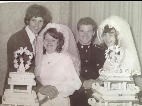 Malvern Gazette: COUPLES: The happy couples on their wedding day