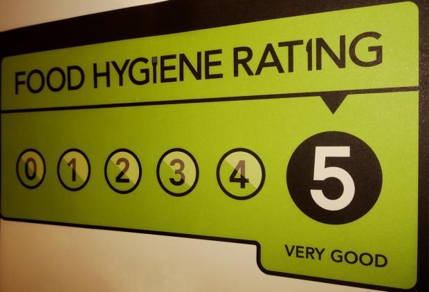 Malvern Gazette: RATING: 5 star food hygiene rating. Image from PA