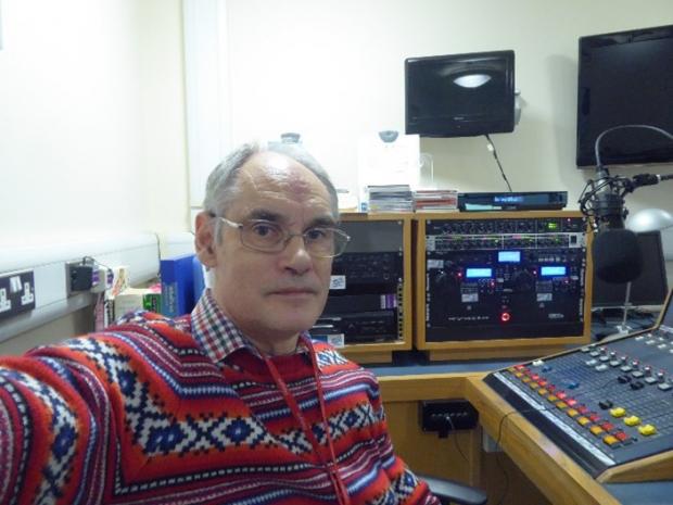 Malvern Gazette: PRESENCE: Garth Williams in the studio at Worcestershire Royal Hospital in Worcester