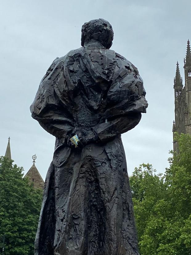 Malvern Gazette: Edward Elgar statue in Cathedral Square.