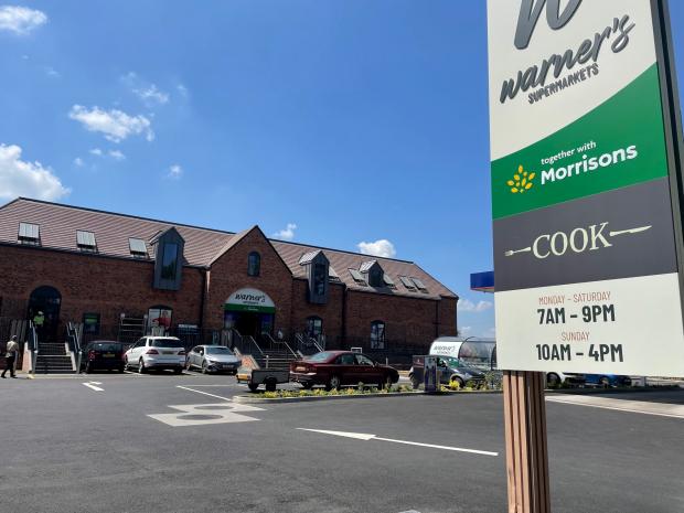 Malvern Gazette: The new Warner's Supermarket in Upton