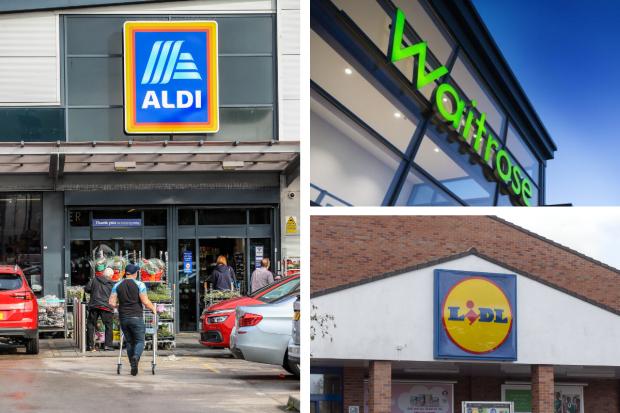 Thieves targeted Aldi, Waitrose and Lidl stores in Worcestershire. Credit: PA