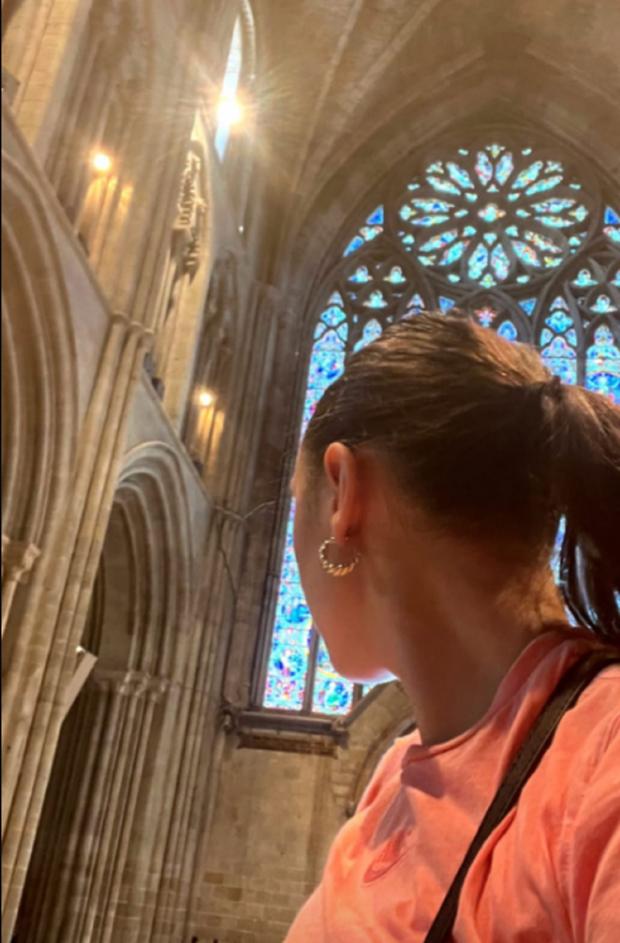 Malvern Gazette: VISIT: Cher Lloyd's visit to Worcester Cathedral. Picture: Instagram/@cherlloyd