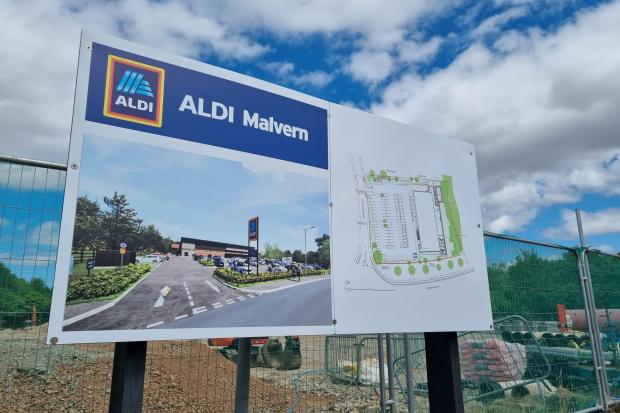 SITE: The site of the new Aldi store in Malvern