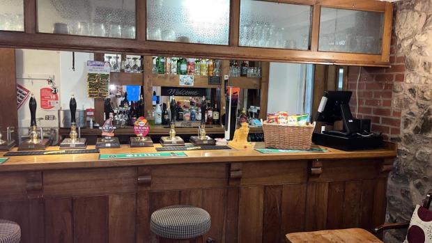 Malvern Gazette: INSIDE: The bar at the Brewers Arms