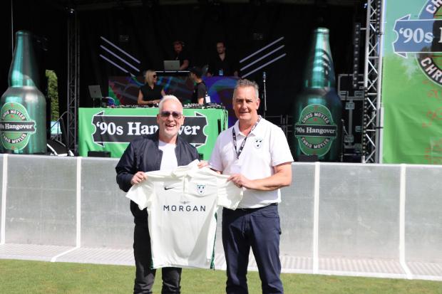 Chris Moyles makes a splash at Worcestershire County Cricket Club