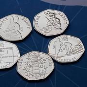 The Royal Mint reveal its 10 most valuable 50p coins. (PA)