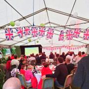 Fans gathered to watch England in Sunday's final