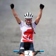 England: Evie Richards will be looking to go one better at the Commonwealth Games this summer.
