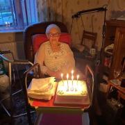 BIRTHDAY: Barbara Willis, from Colwall, celebrating her 105th birthday