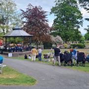 There has been live music in the park every Sunday throughout the summer