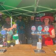 It was a successful day for the team at Ragged Stone Cider & Perry. Picture Chris Atkins (L) and Lucie Mayerova (R)