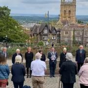 Mayor of Malvern, Cllr Nick Houghton delivered the proclamation of King Charles III.