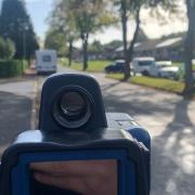 Police officers in Malvern have been conducting speed checks on two roads.