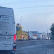 DELAYS: Long delays in Leigh Sinton, Malvern this morning