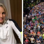 Sara Hernandez-Cox and runners at last year's the London Marathon