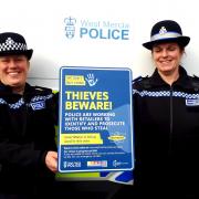 PC Tredwell of Priory & Wells Police Team and PCSO Slatter of Pickersleigh and Chase Police Team