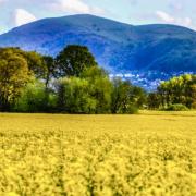 The Malvern Hills are a popular destination at Easter