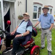 Lenny Jukes and Billy Wandless at Thomas Morris House in Upton