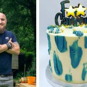 James McLeod celebrated the end of his cancer treatment with this cheeky cake