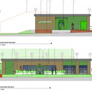 Plans for the new town council office at Victoria Park