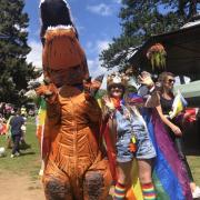 PRIDE: Siblings Lucius and Attia Lake went all out with their pride outfits this year.