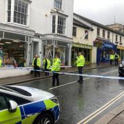 Police in Church Street following last month's fatal crash