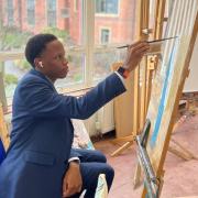 Mwangi Mungai, who has offers to study fine art at top art schools