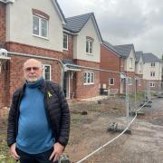 Malcolm Victory at the housing development