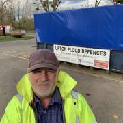 Cllr Martin Allen is 'disgusted' the trailer is blocking disabled parking bays