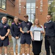 Malvern Splash staff with their award