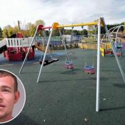 ACCUSED: ACCUSED: Jason Watkins is accused of having an out of control pitbull at Upton play park