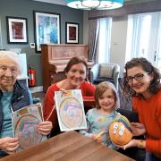 The home received vibrant submissions from pupils, which left the senior residents in awe