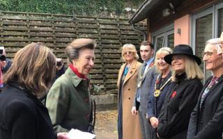 GREETING: Princess Anne meets dignitaries at Malvern CAB