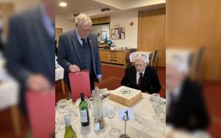 Frank Doran marked turning 100 in February with a party at the Worcestershire Golf Club