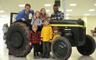 Area farmer Ally Hunter Blair, JLS singer JB Gill and Worcestershire children launched the Royal Three Counties' 2024 Tractor Tour